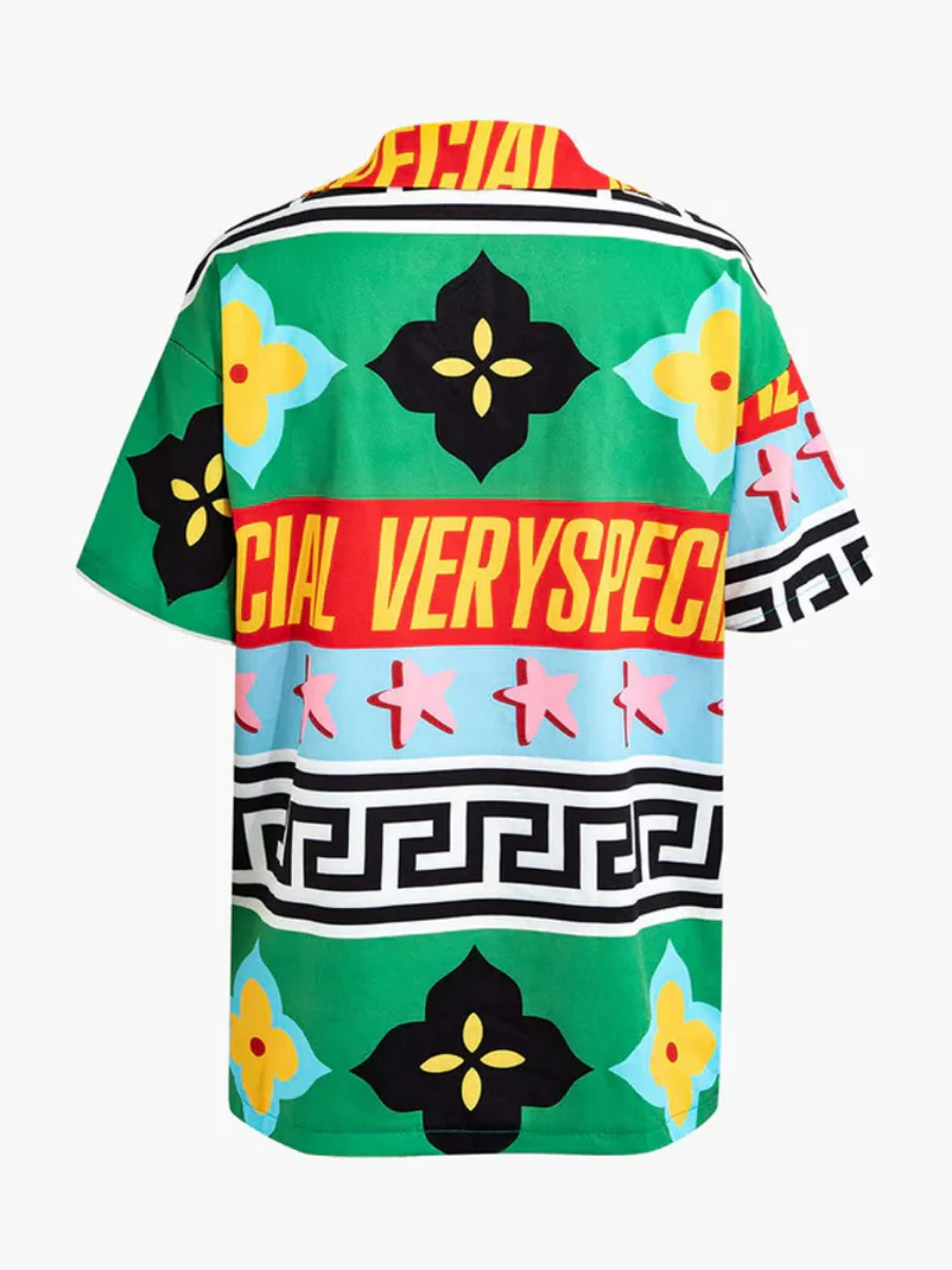 Printed Vacation Long-sleeved Shirt Pants Wide Leg Set 2-piece Sets - Image 20
