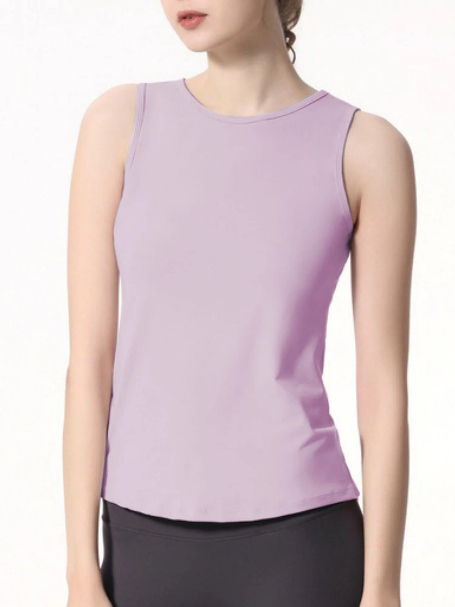 Quick-drying Cover-up Drawstring Open Back Sports Vest - Image 2