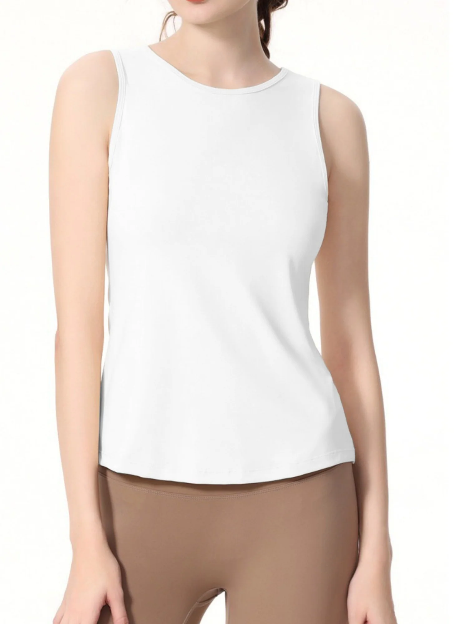 Quick-drying Cover-up Drawstring Open Back Sports Vest - Image 5
