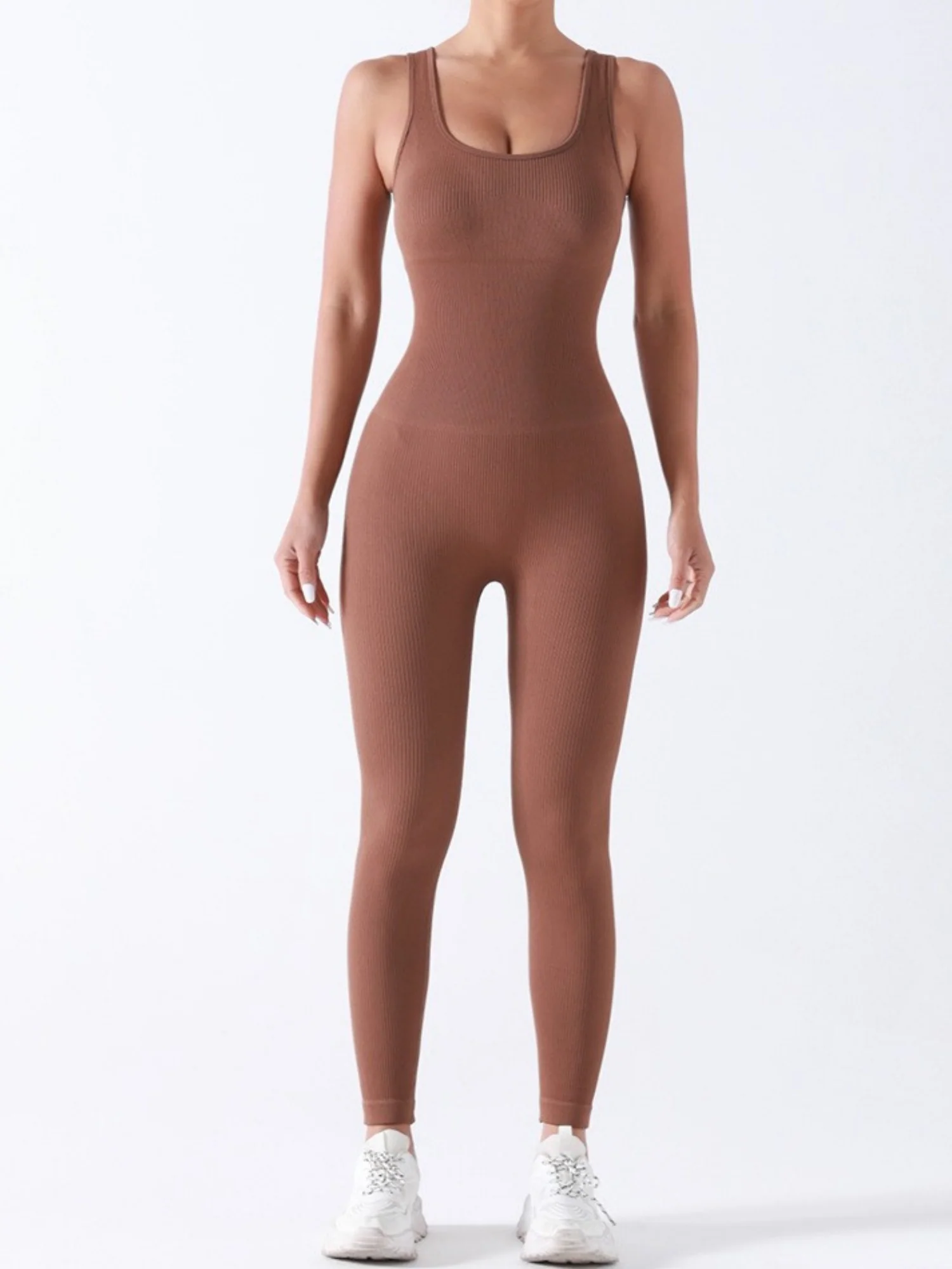 Seamless Thread Detachable Chest Spaghetti Strap Backless Exercise Yoga Fitness Jumpsuits&Bodysuits - Image 4