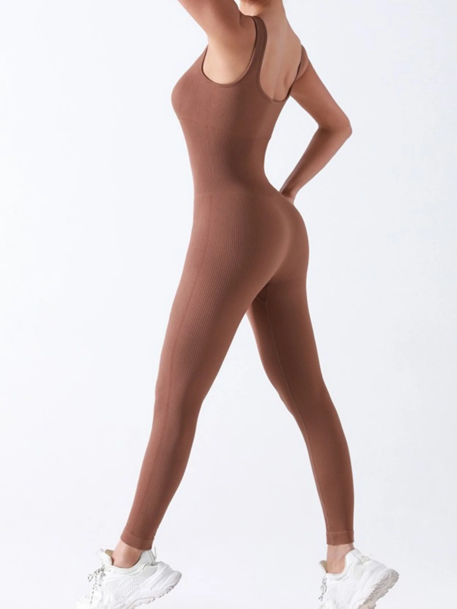 Seamless Thread Detachable Chest Spaghetti Strap Backless Exercise Yoga Fitness Jumpsuits&Bodysuits - Image 5