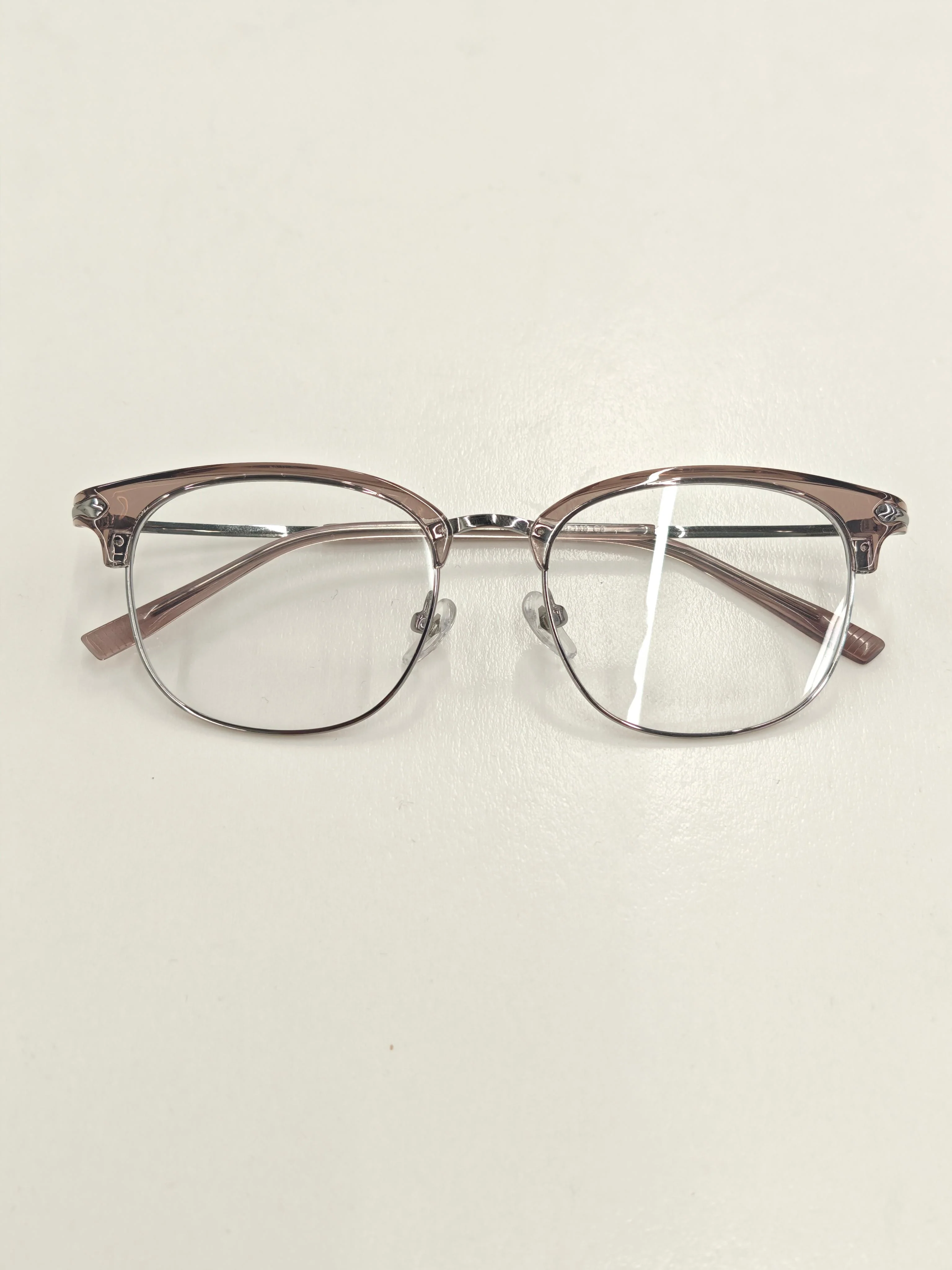 Solid Color Semi-transparent Eyeglasses - Image 2