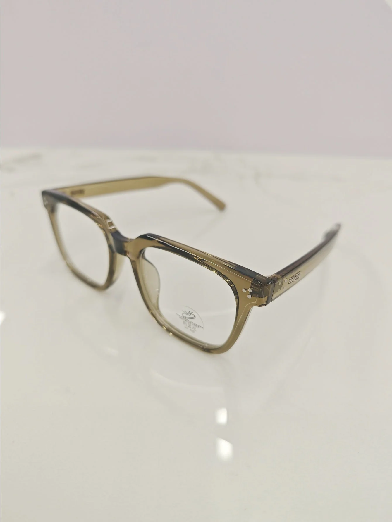 Solid Color Semi-transparent Eyeglasses - Image 12