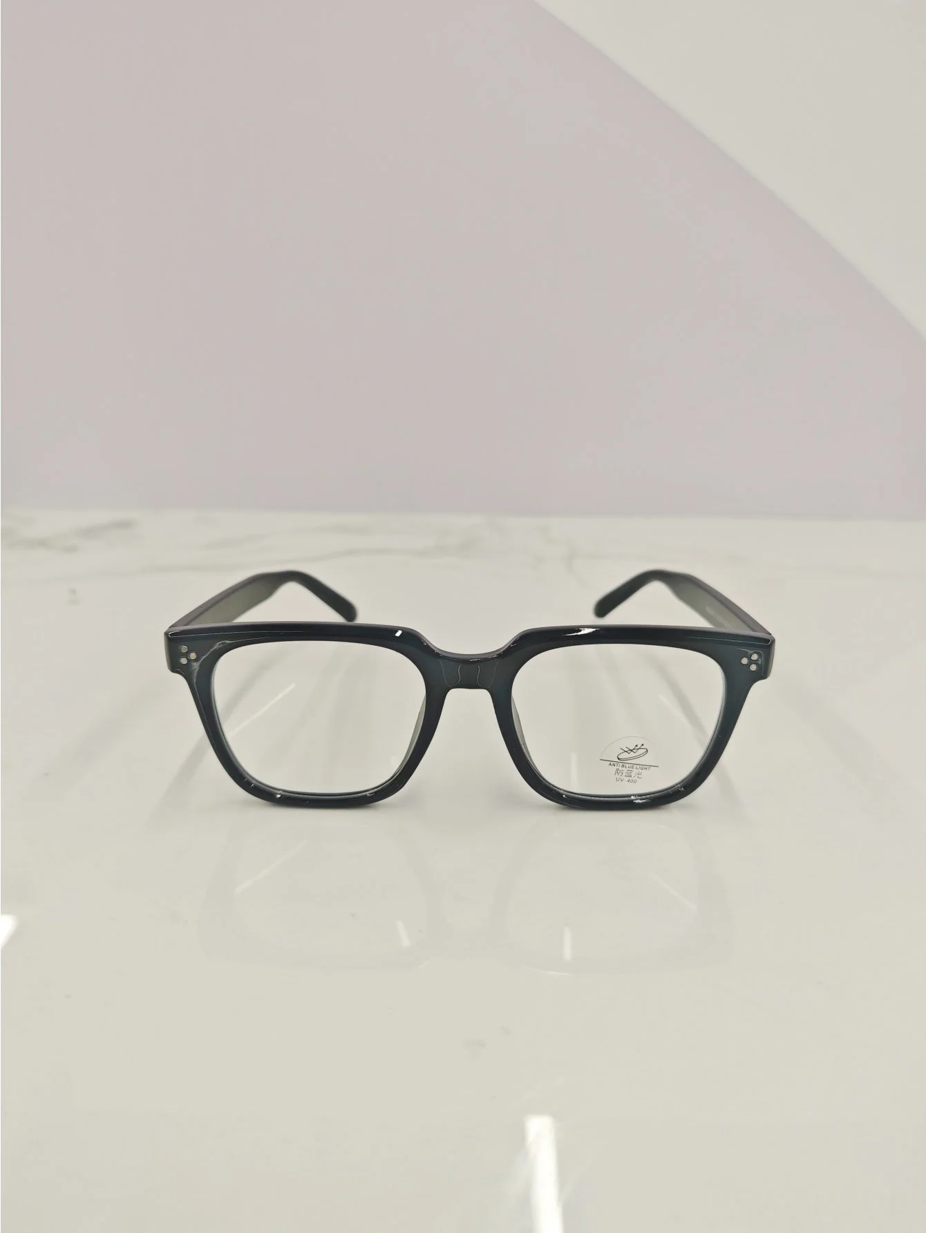 Solid Color Semi-transparent Eyeglasses - Image 7