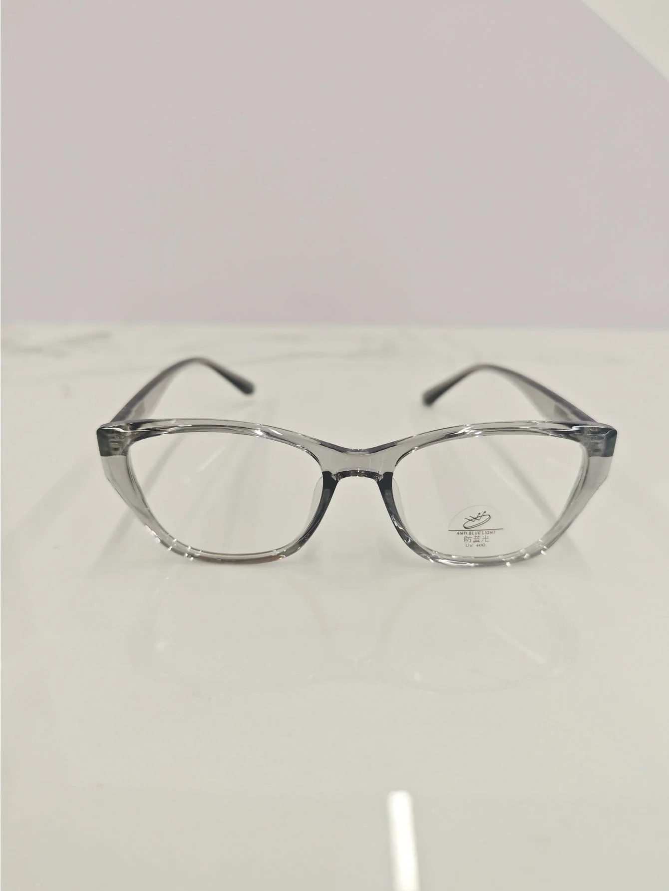 Solid Color Transparent Frame Eyeglasses - Image 2
