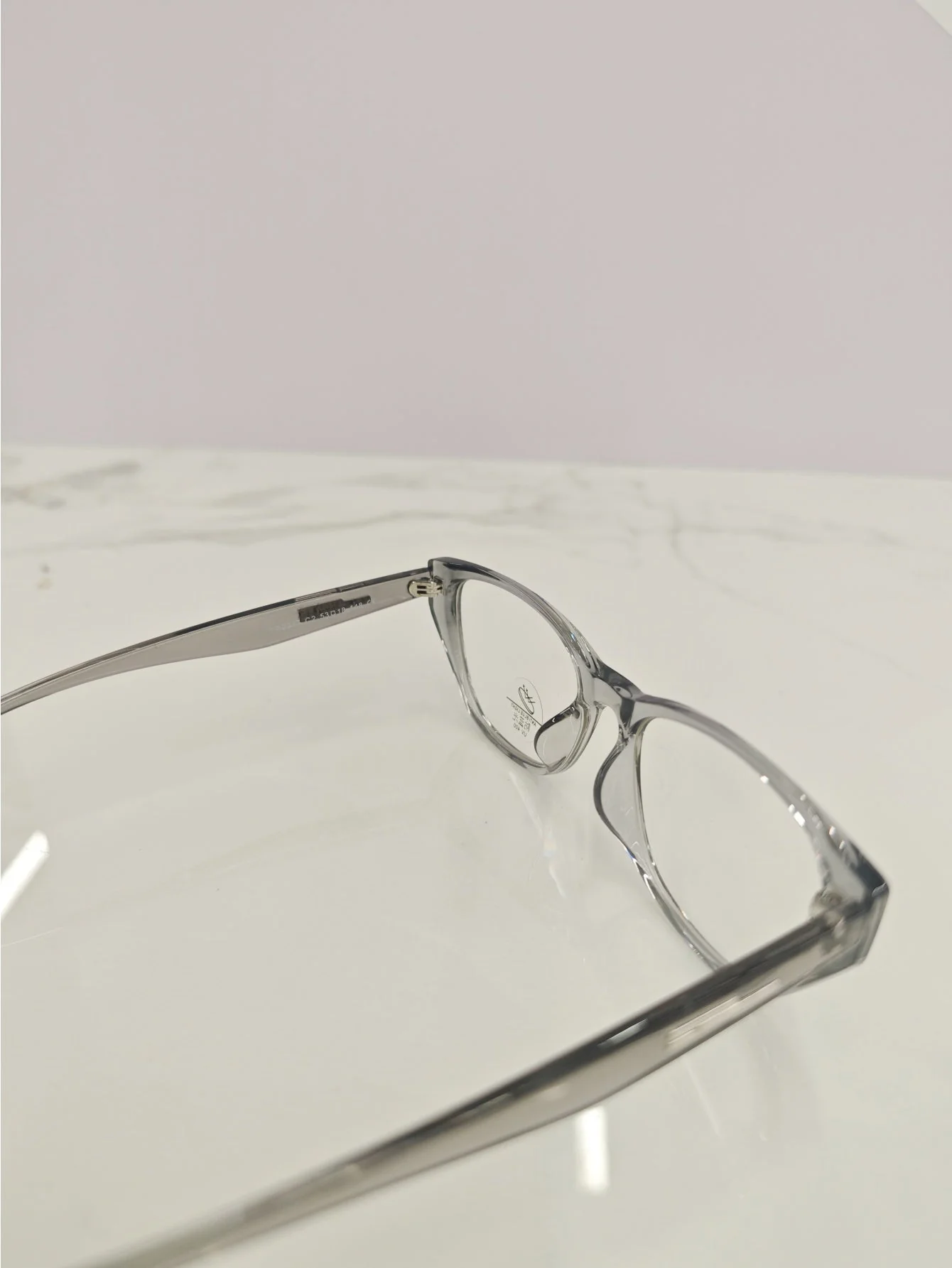 Solid Color Transparent Frame Eyeglasses - Image 4