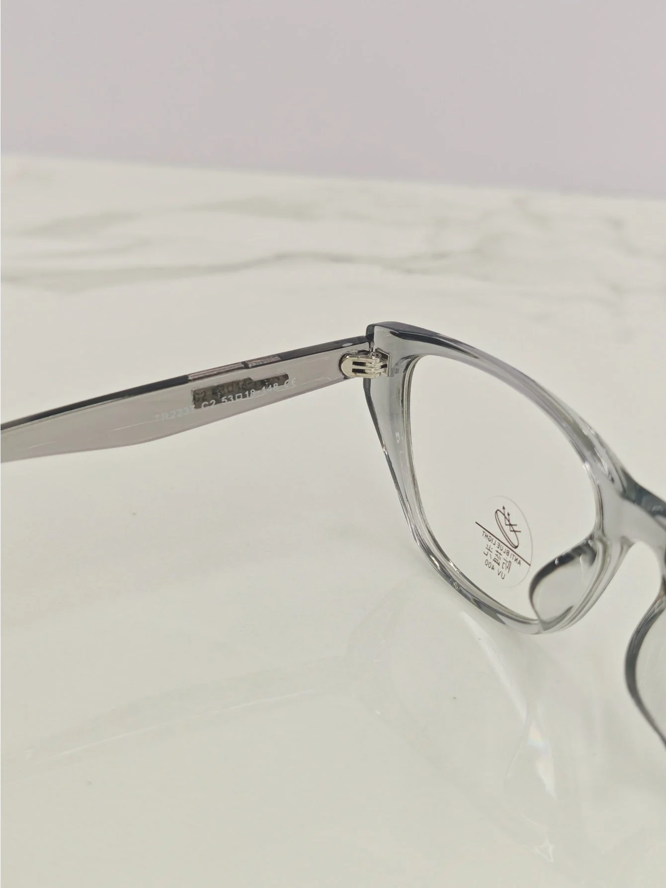Solid Color Transparent Frame Eyeglasses - Image 5