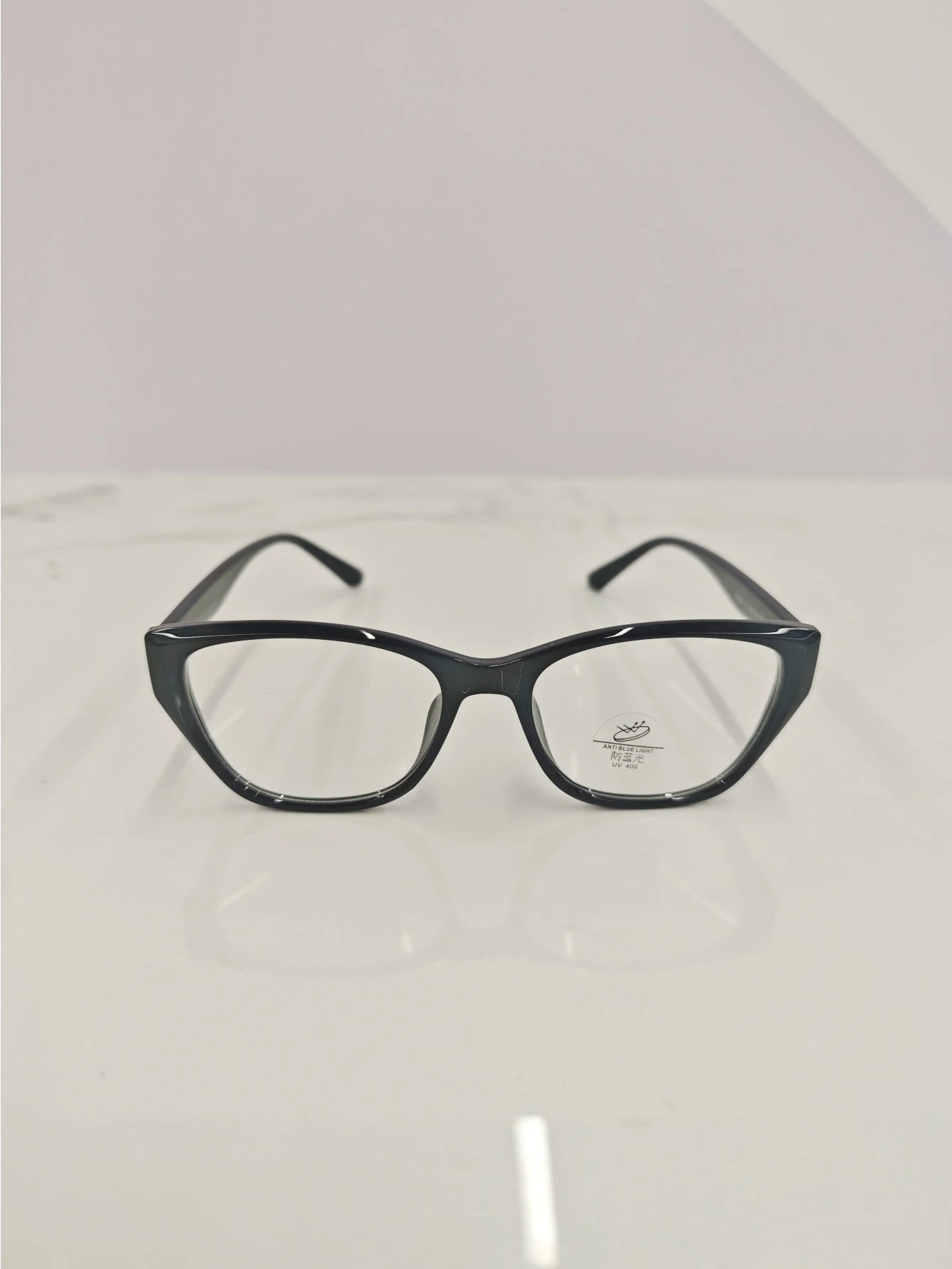 Solid Color Transparent Frame Eyeglasses - Image 7
