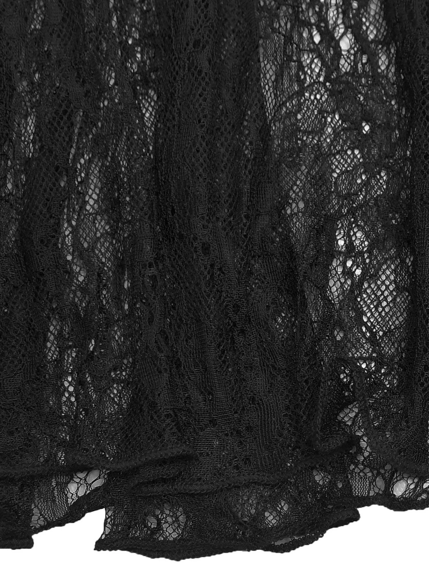 Lace Patchwork Evening Gown See-through Backless Camisoles Maxi Dresses - Image 11