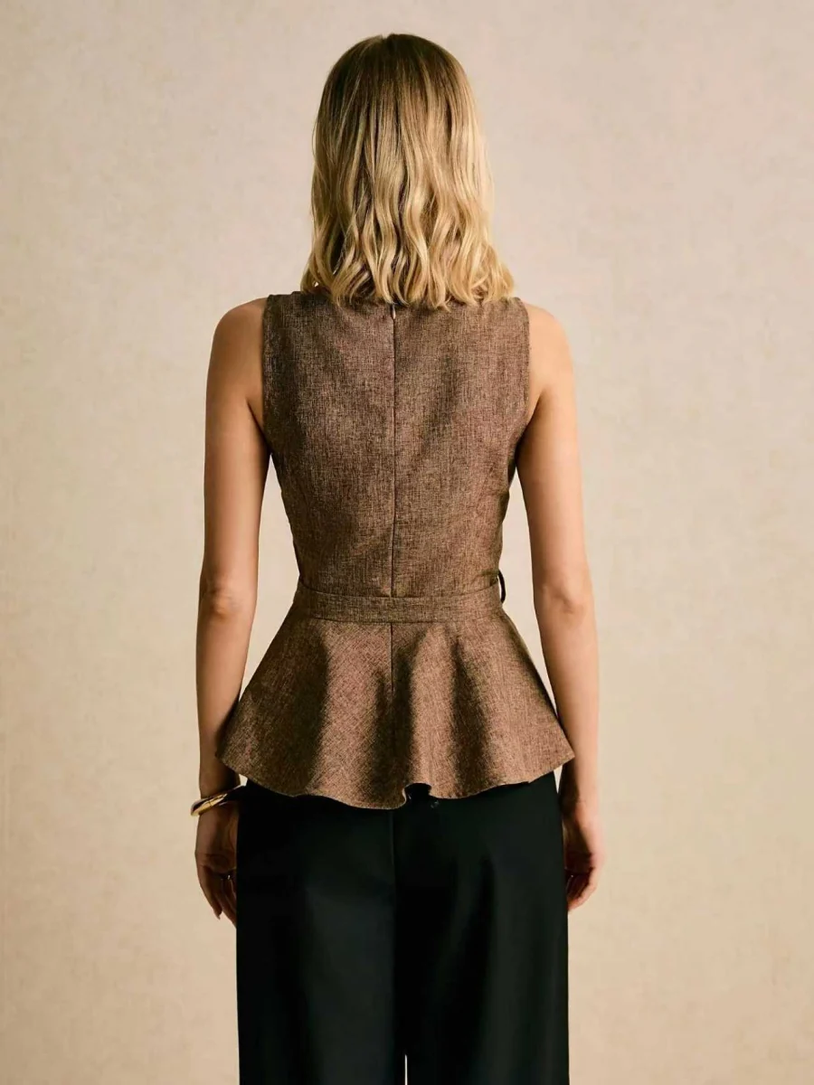 Commuting Grace Jacket Hem Sleeveless Tank Tops - Image 7
