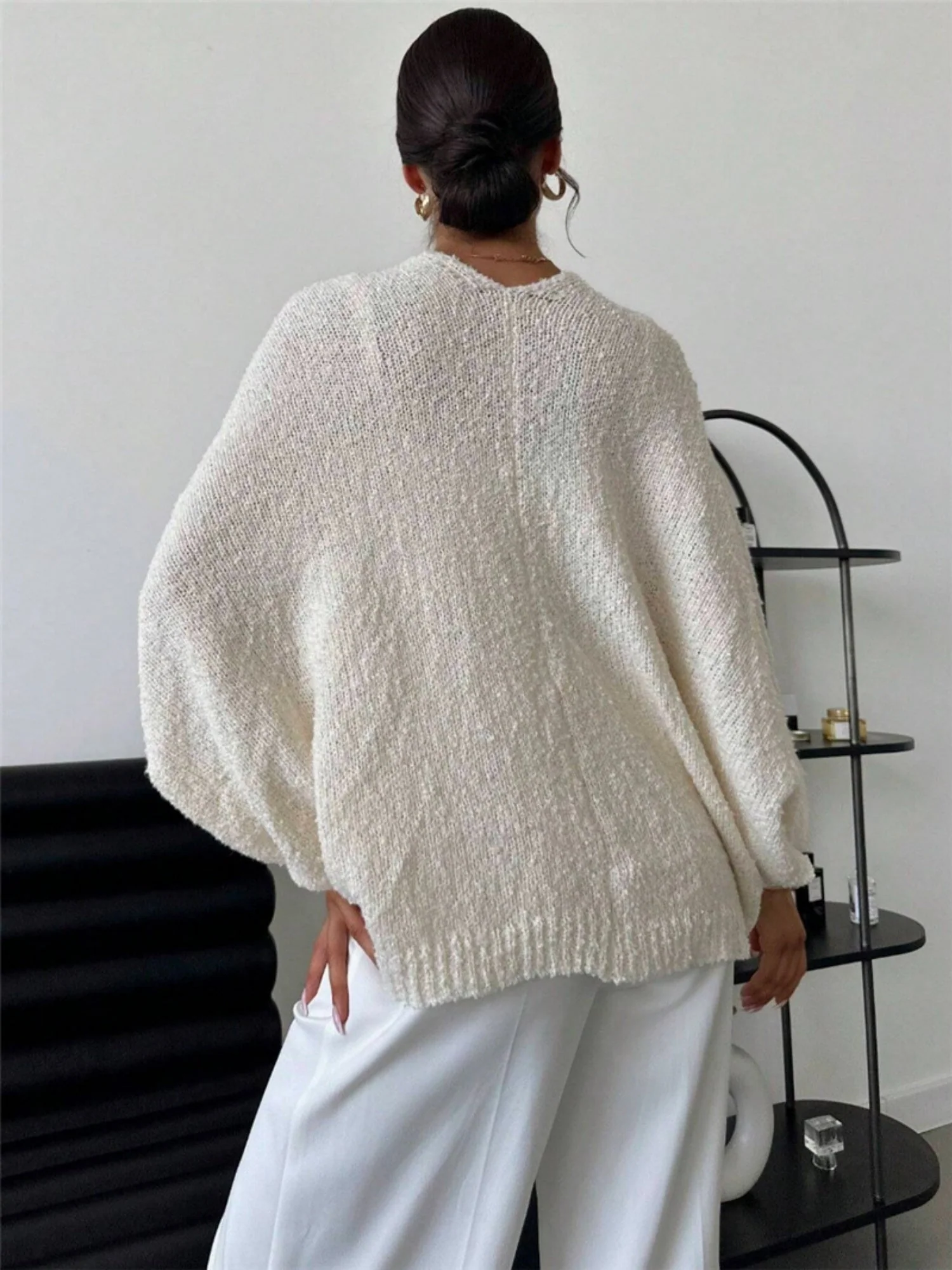 Cross Deep V-neck Sweaters - Image 3