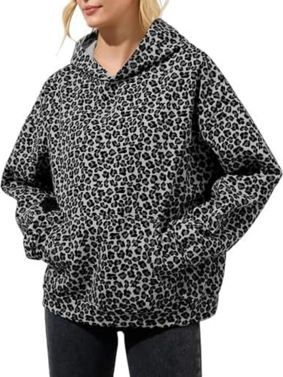 Slip-on Street Style Camouflage Full Print Hooded Jacket Loose Daily Casual Sweatshirt - Image 7