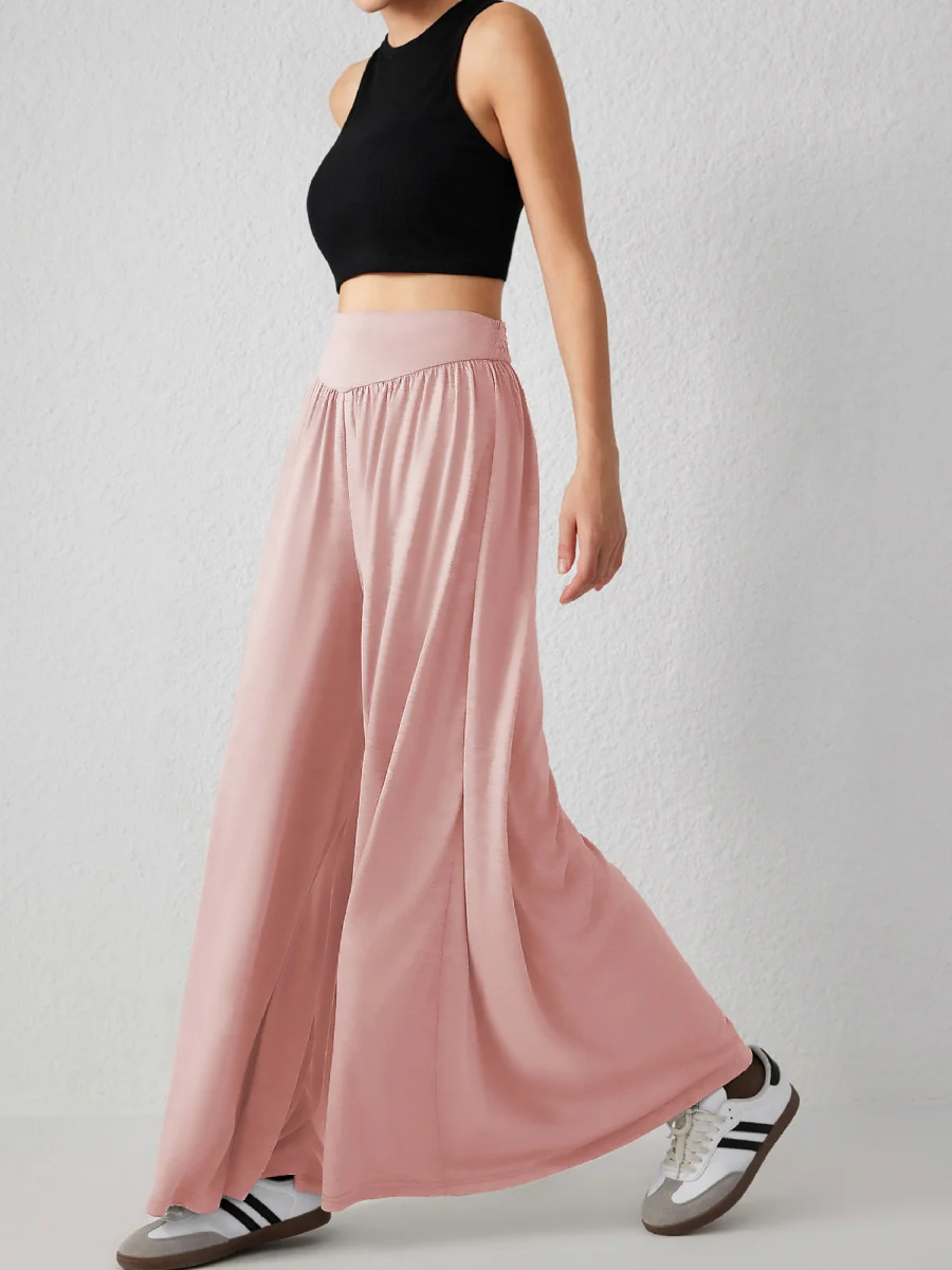 Loose-fit Culottes Pants Wide-leg Pants Drape Skirts - Image 3
