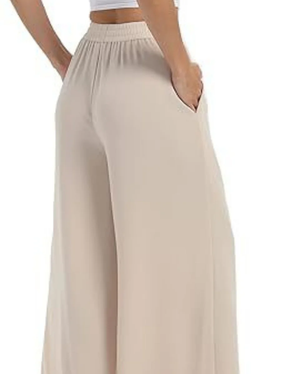 Leisure Chiffon Wide-leg Pants Loose-fit Pants - Image 4