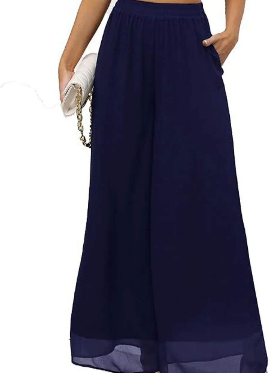 Leisure Chiffon Wide-leg Pants Loose-fit Pants - Image 7