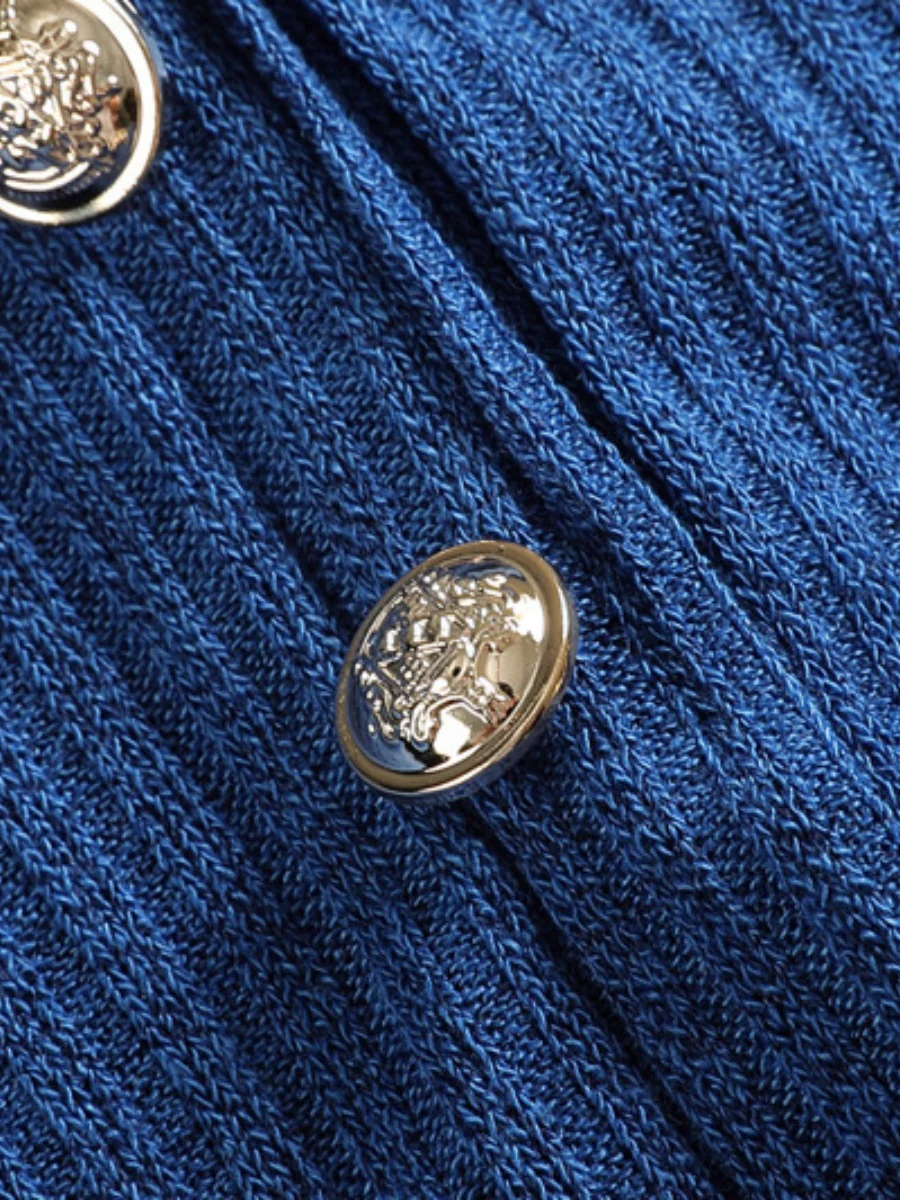 Buttons Bodycon Dress Long Sleeve Mini&Short Dresses - Image 9