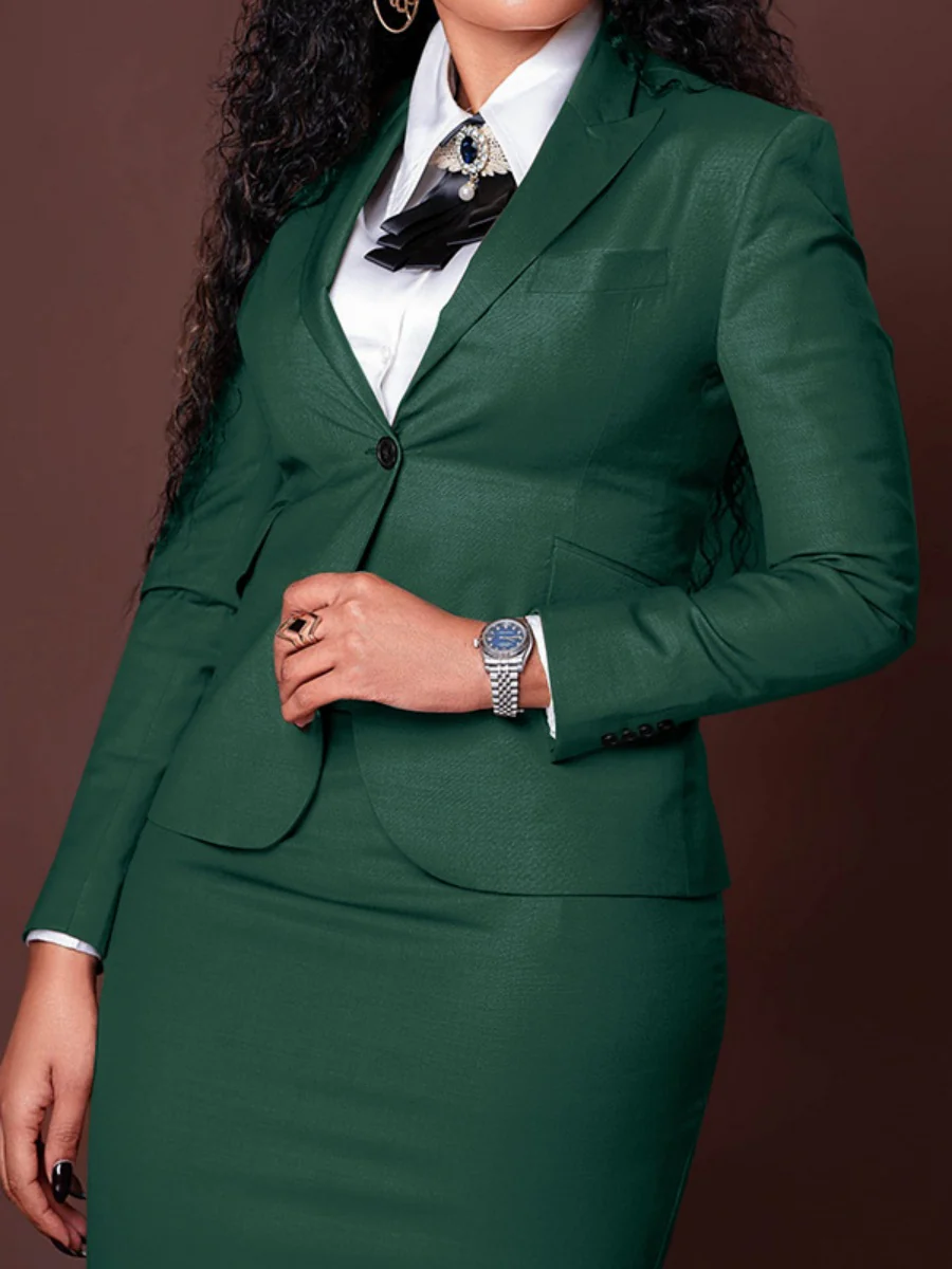 Profession Long-sleeved Suit Bodycon Dress Set 2-piece Sets - Image 18