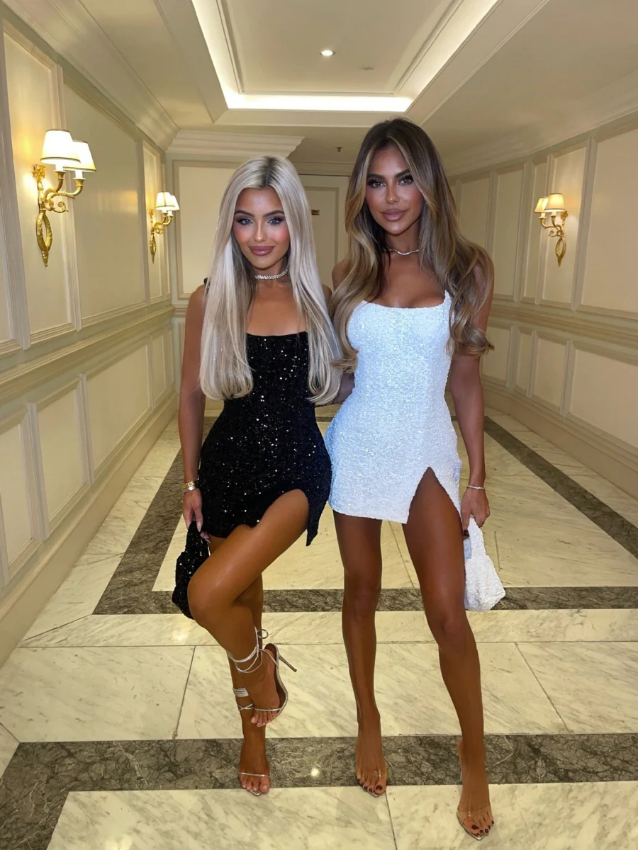 Sequins Backless Sexy Camisoles Formal Dress Mini&Short Dresses - Image 9