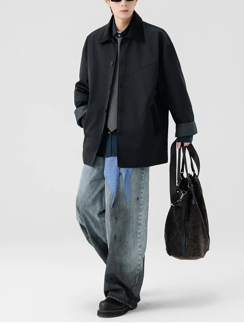 Retro Loose-fit Windproof Trench Coats - Image 7