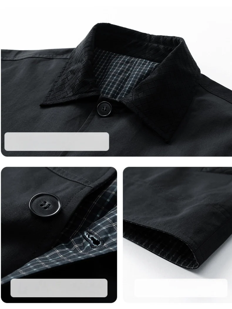 Retro Loose-fit Windproof Trench Coats - Image 8