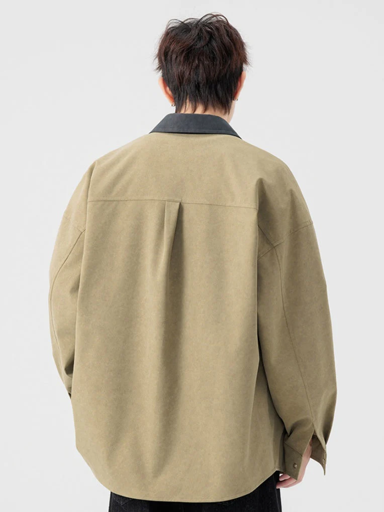 Work Clothes Loose-fit Shirts - Image 3