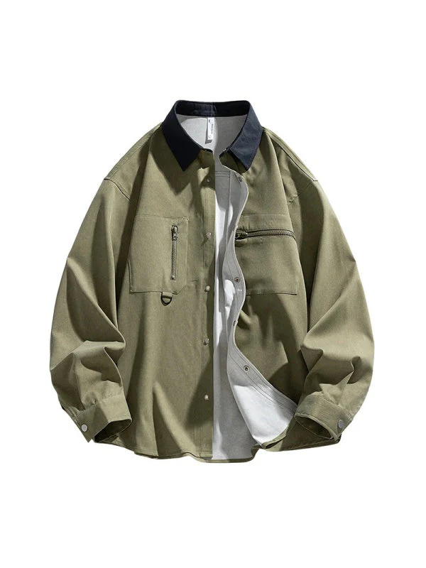 Work Clothes Loose-fit Shirts - Image 4
