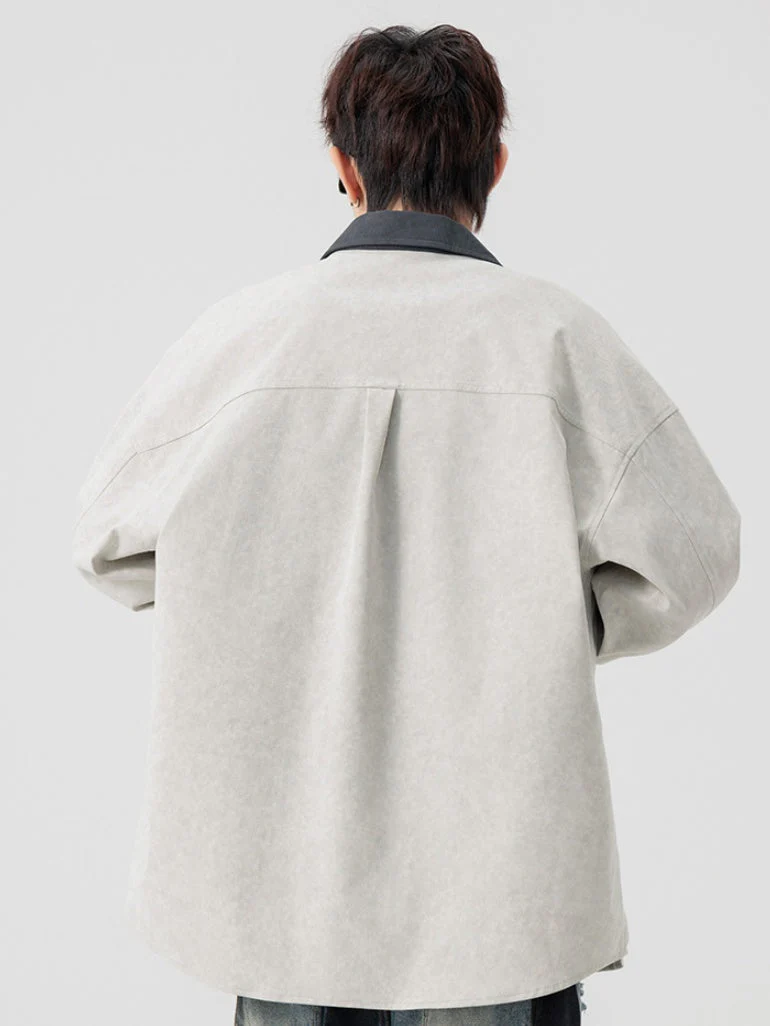 Work Clothes Loose-fit Shirts - Image 7