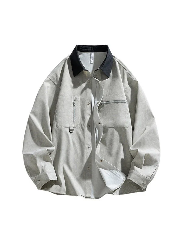 Work Clothes Loose-fit Shirts - Image 8