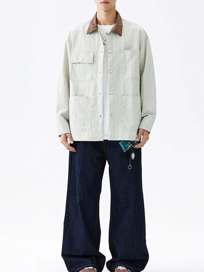Multiple Pockets Loose-fit Shirts - Image 6
