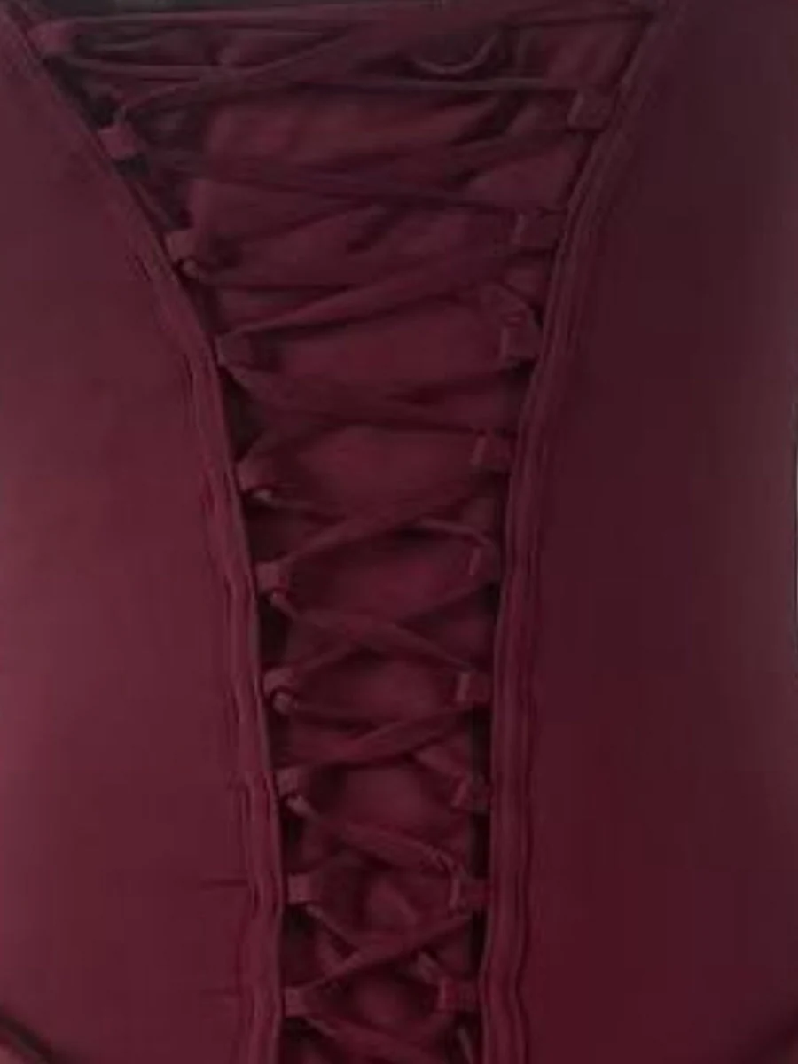 Square Collar High Waist Pleated Parties Cocktail Party Fishbone Decoration Satin Short Dress - Image 8