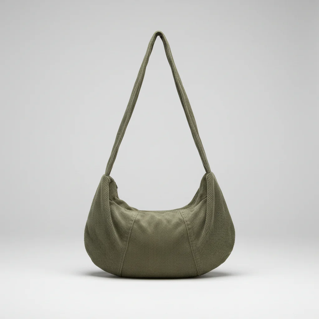 Striped Corduroy Crossbody Bag - Image 3