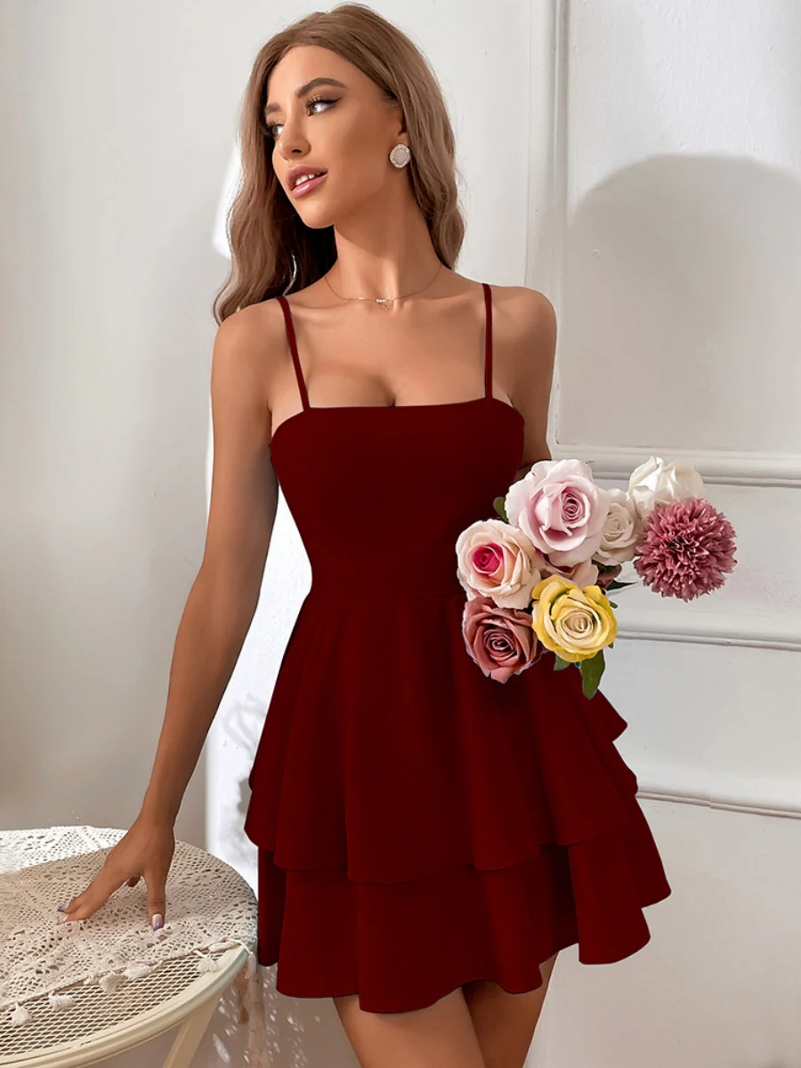 Pure Cotton Backless Bow Tie Mini&Short Dresses - Image 14