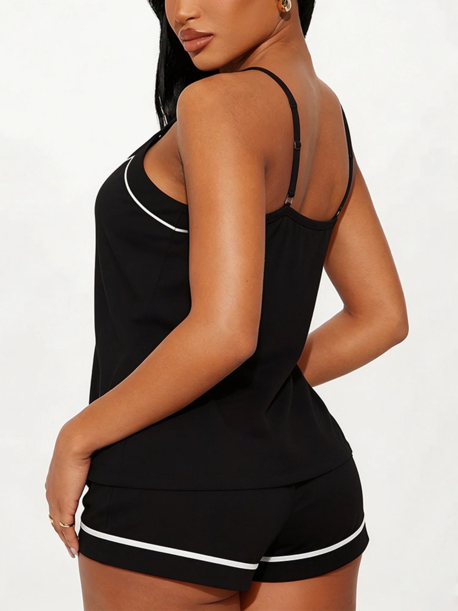 Tank Top Strappy Shorts Loungewear 2-piece Sets - Image 2