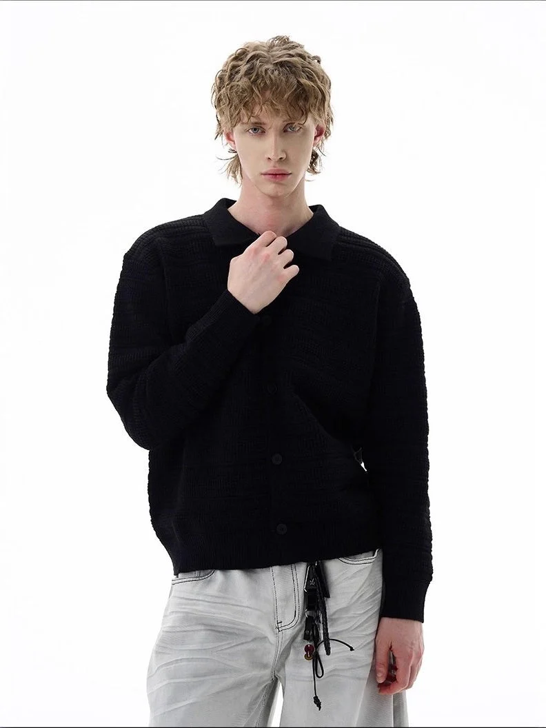 Loose Lapel Knitting Sweaters - Image 2