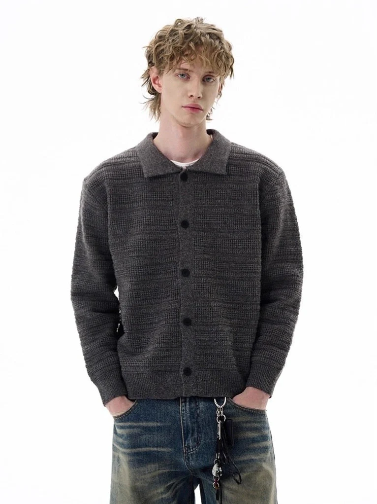 Loose Lapel Knitting Sweaters - Image 4