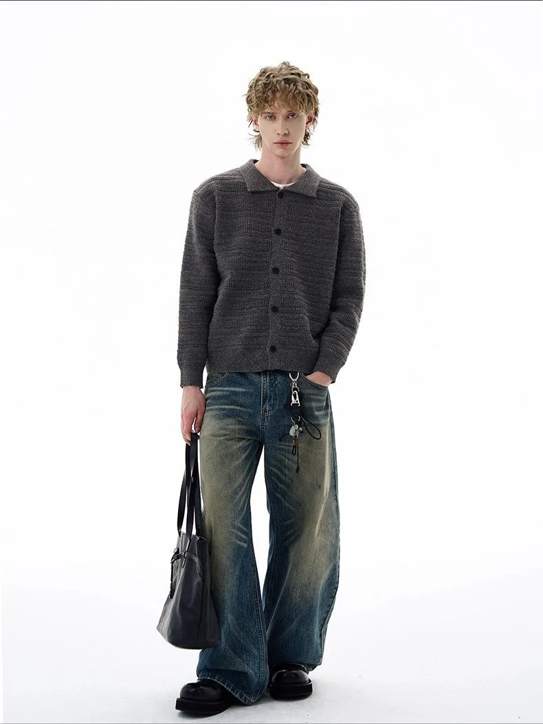Loose Lapel Knitting Sweaters - Image 5