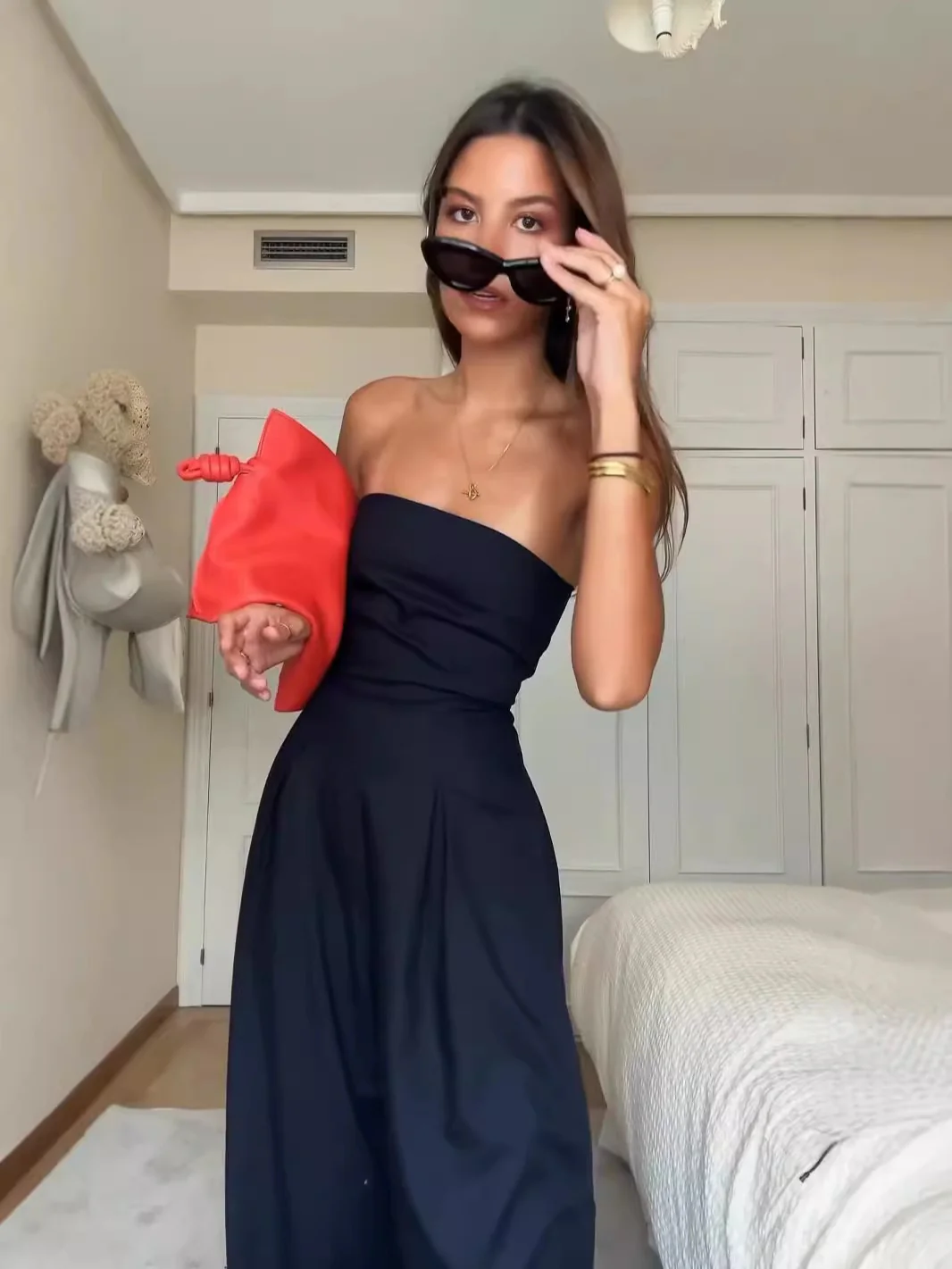 Sexy Slim-fitting Wrap-style Long Jumpsuit - Image 6