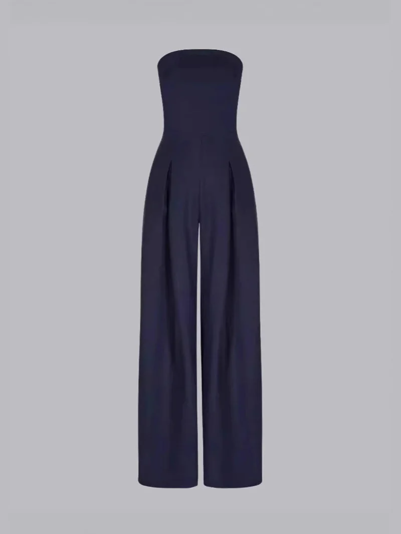 Sexy Slim-fitting Wrap-style Long Jumpsuit - Image 8