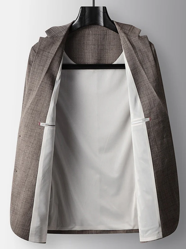 Business Leisure Dark Pattern Blazers - Image 3
