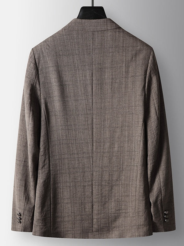 Business Leisure Dark Pattern Blazers - Image 4