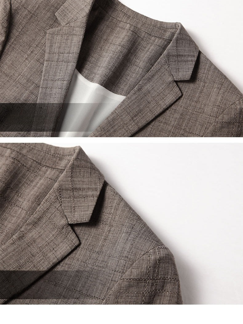 Business Leisure Dark Pattern Blazers - Image 6
