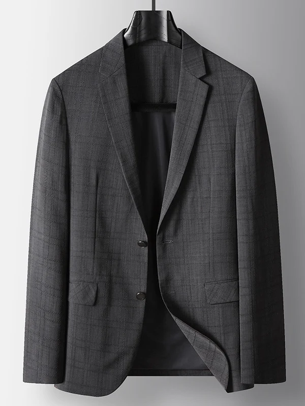 Business Leisure Dark Pattern Blazers - Image 9