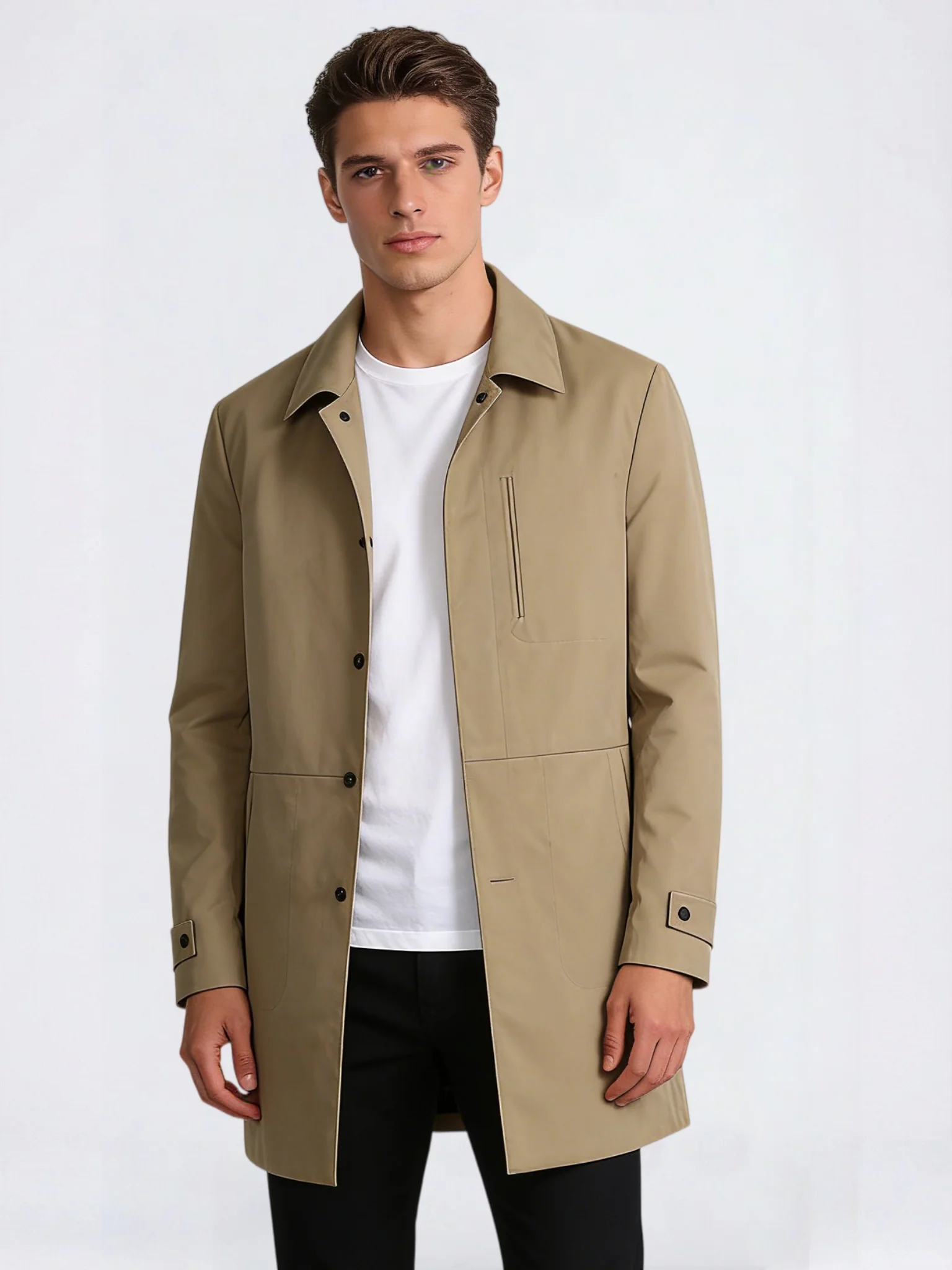 Business Leisure Medium And Long Non-iron Trench Coats
