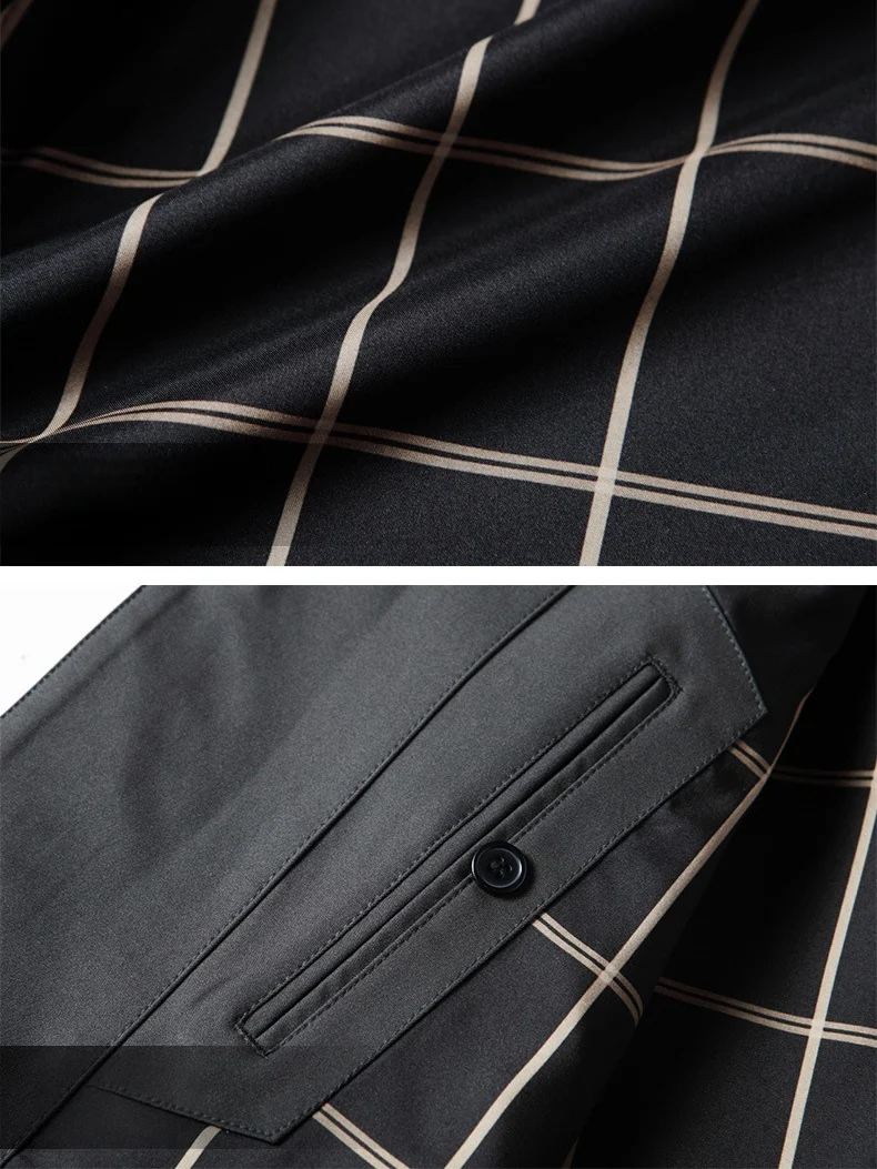 Business Leisure Medium And Long Non-iron Trench Coats - Image 8