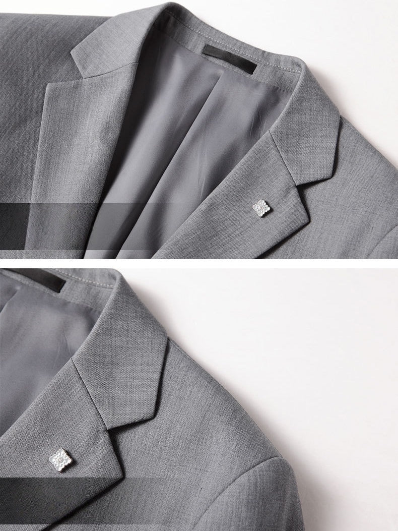Acetic Acid Flax Business Non-iron Blazers - Image 6