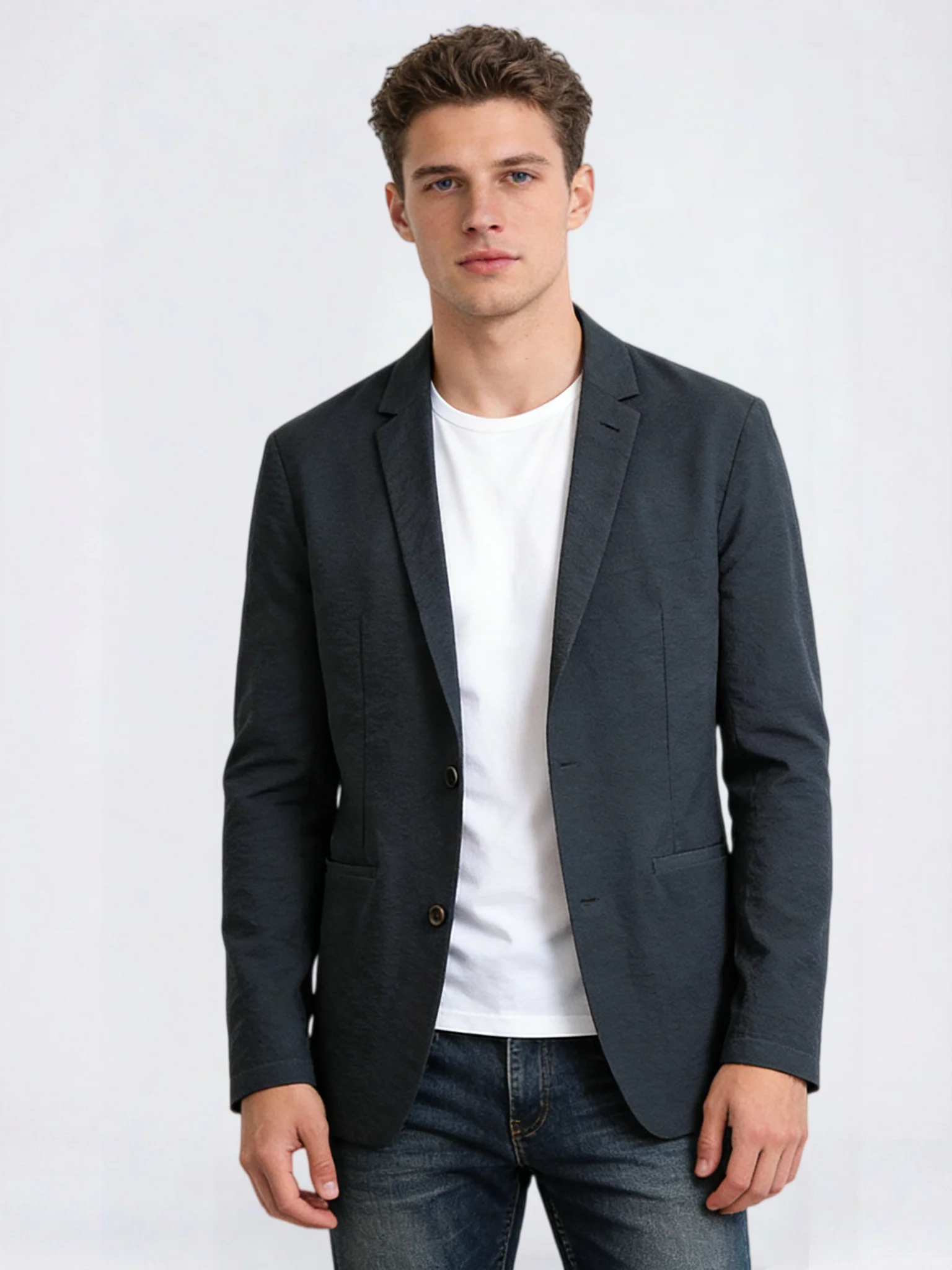 Slight Wrinkles Stretch Business Non-iron Thin Blazers
