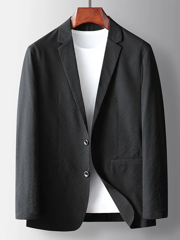 Slight Wrinkles Stretch Business Non-iron Thin Blazers - Image 7