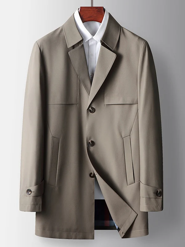 Business Single-Breasted Leisure Trench Coats - Image 2
