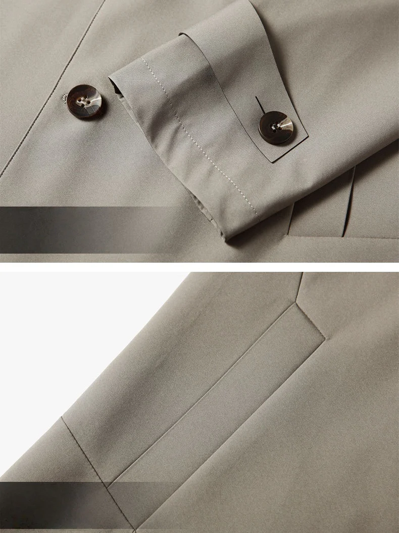 Business Single-Breasted Leisure Trench Coats - Image 8