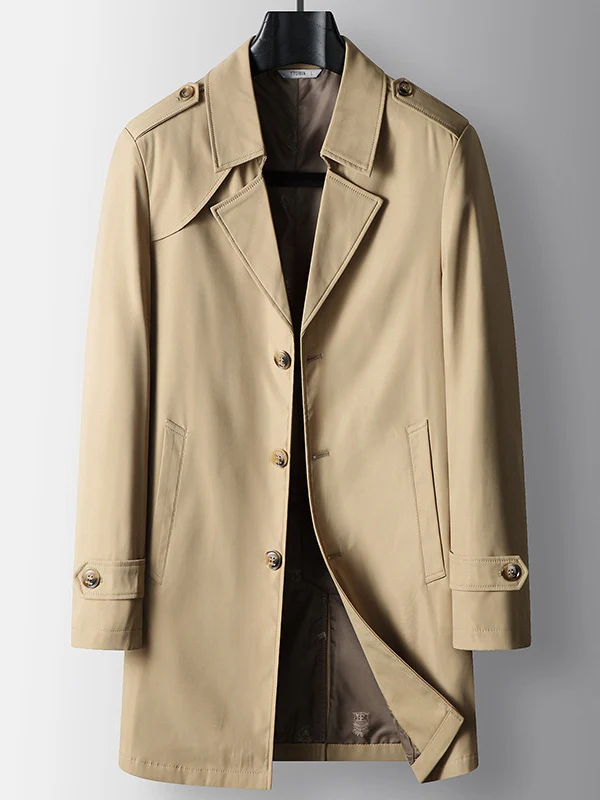 Medium And Long Business Leisure Trench Coats - Image 2